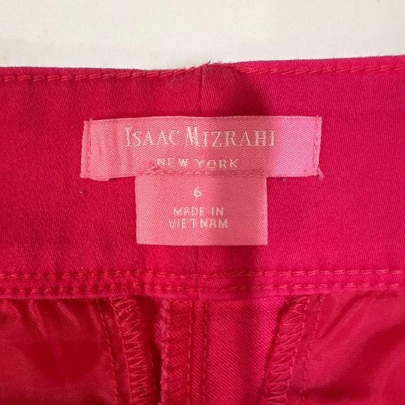 Isaac Mizrahi Hot Pink Scalloped Hem Shorts Size 6 - Picture 6 of 12